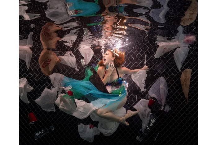 2nd underwater art justin lutsky drowning in plastic