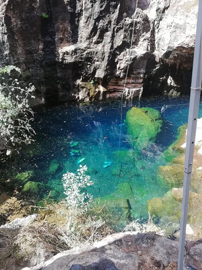 The diving site