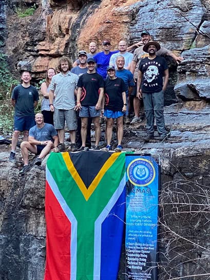 The logistics and diving team