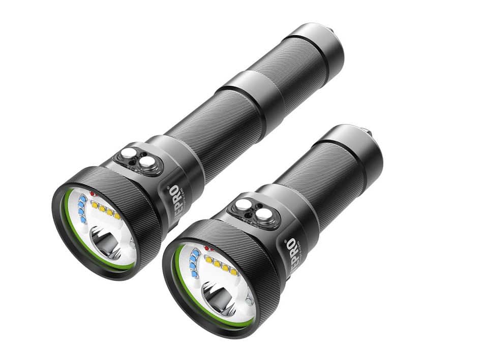 Divepro Lanterna De Mergulho M35 V2 Preto Extensão 5dp540m35v2(1)