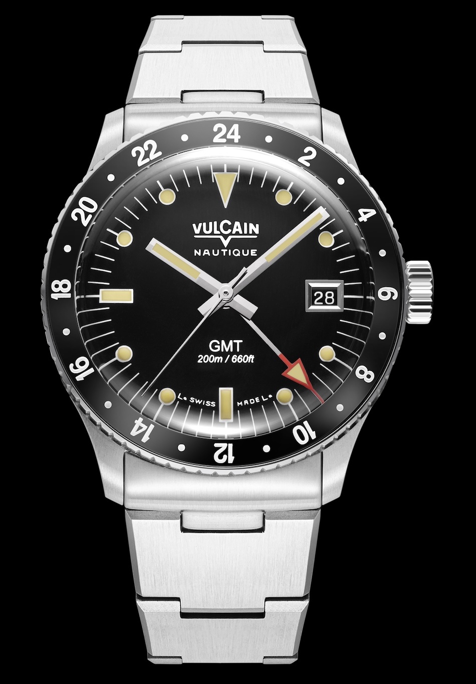 Montre vulcain skindiver nautique gmt