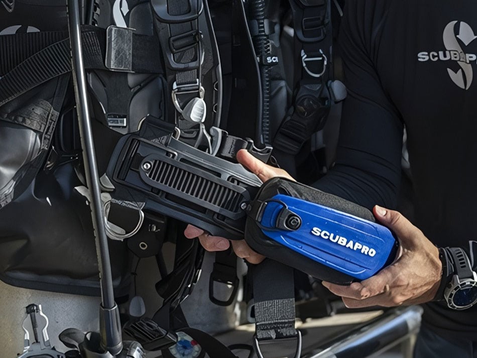 Hydros Pro 2 SCUBAPRO monorail weight system