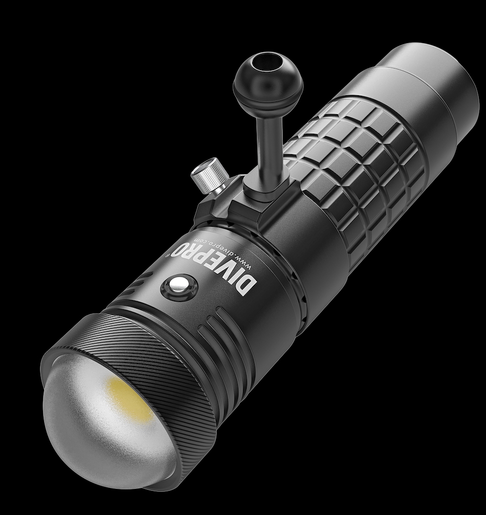 DIVEPRO diving torch, ideal for exploring underwater wonders safely.