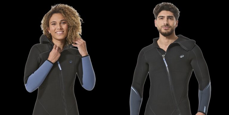 Modèles de combinaisons de plongée modernes, idéales pour explorer les merveilles sous-marines.