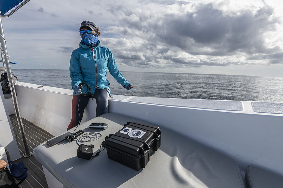Diving at sea with a prepared crew equipped to explore underwater riches.